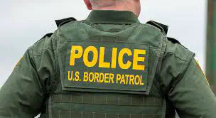 US Border police green uniform